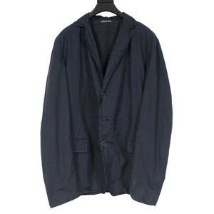 Bottega Veneta Men's Navy Blue Cotton Two Button Blazer Jacket Sports Coat 54